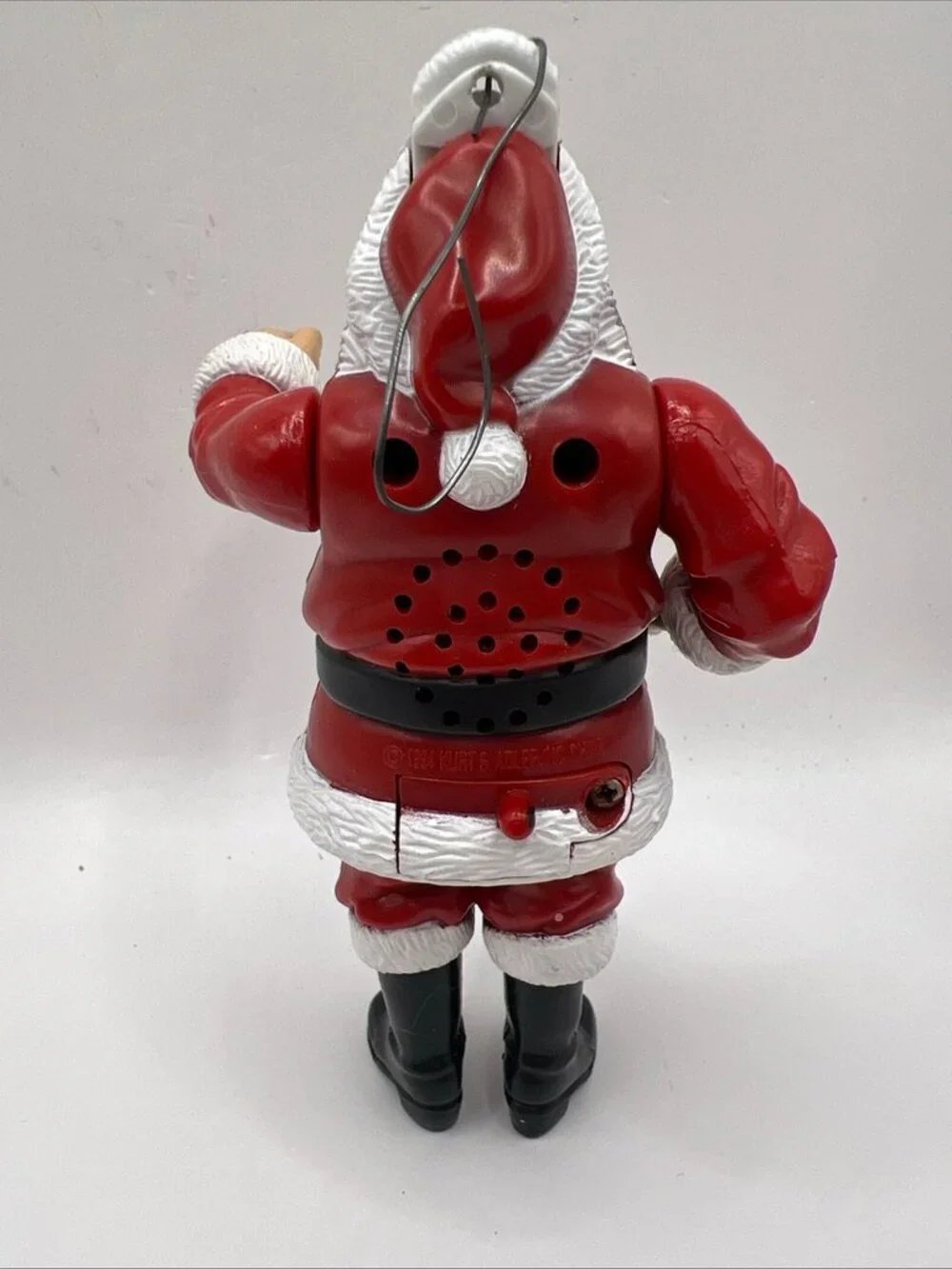 WORKS 1994 Santa's Action World Kurt Adler Talking Santa Christmas Ornament 5.5
